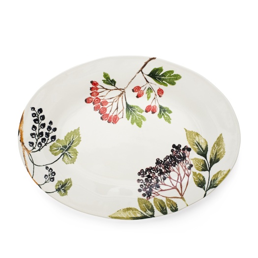 IRREGULAR OVAL PLATTER MIXED BERRIES