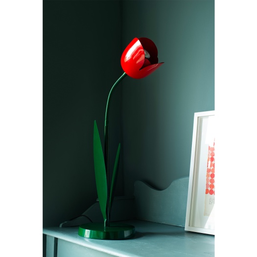 Tulip Table Lamp Red